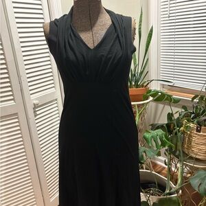 Ibex Black Sheath Dress Cowl Neck Sleeveless